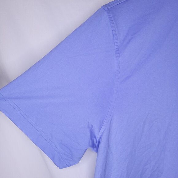 Johnnie O Polo Shirt Mens Large Blue  Prep-Formance Birdie Jersey Plum Crazy - Picture 3 of 10